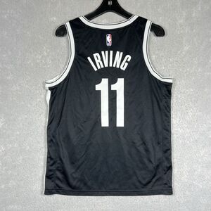 Nike NBA Brooklyn Swingman Jersey Kyrie Irving #11 Men's Black Size 48 Polyester